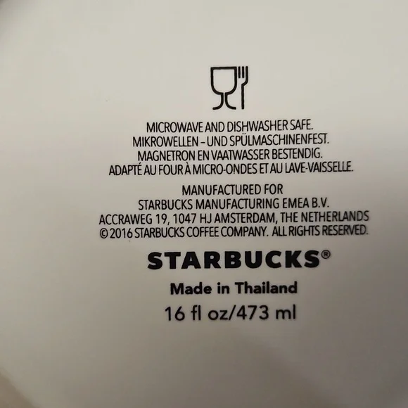Starbucks Spangdahlem Mug - Blue and Cream - Picture 5 of 5